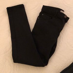 ZARA boys straight leg black jeans